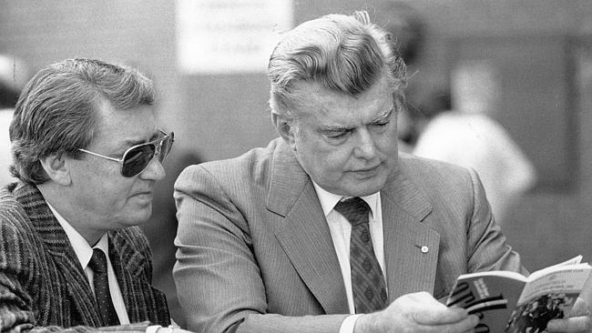 Bart and Roy studying the form